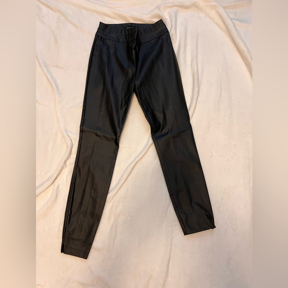 Faux leather pants size Small